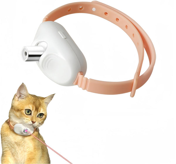 Adjustable Laser Teaser Collar for Cats